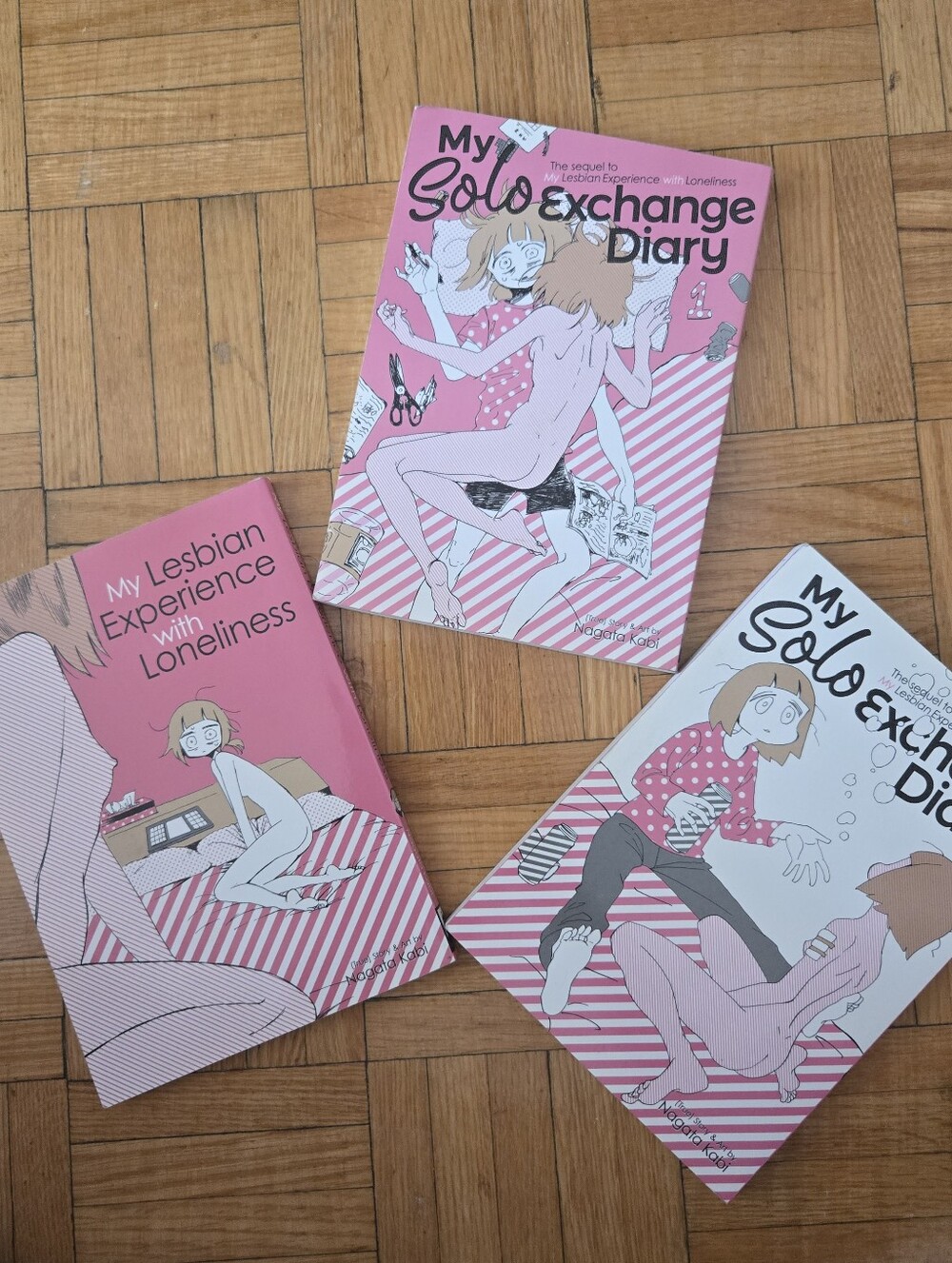 My Solo Exchange Diary NAGATA KABI Graphic Novel (Set Of 3) - Pink